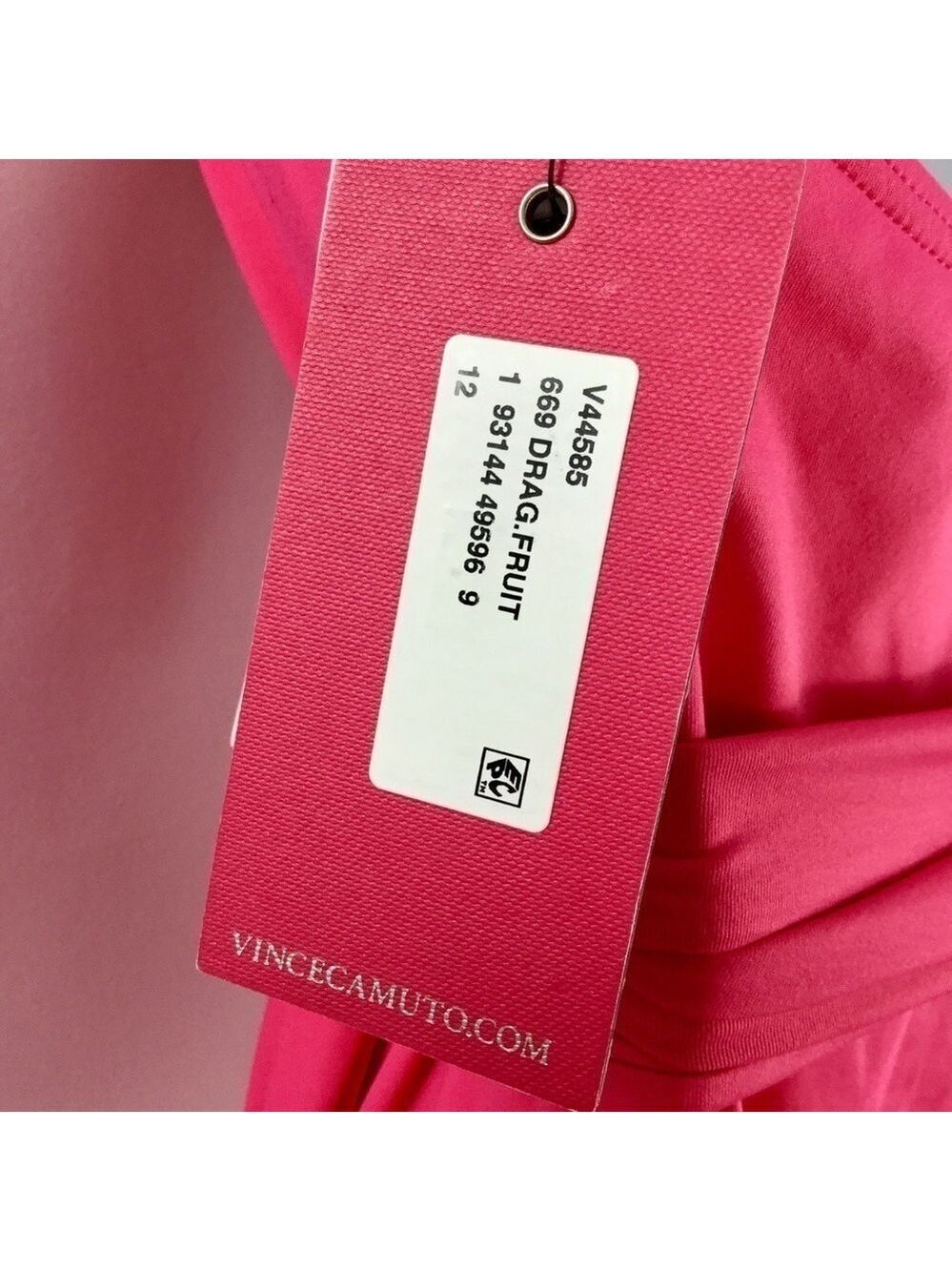 VINCE Camuto V-Neck Halter Wrap Tie One Piece Swimsuit Size 12 NWT - Picture 12 of 13